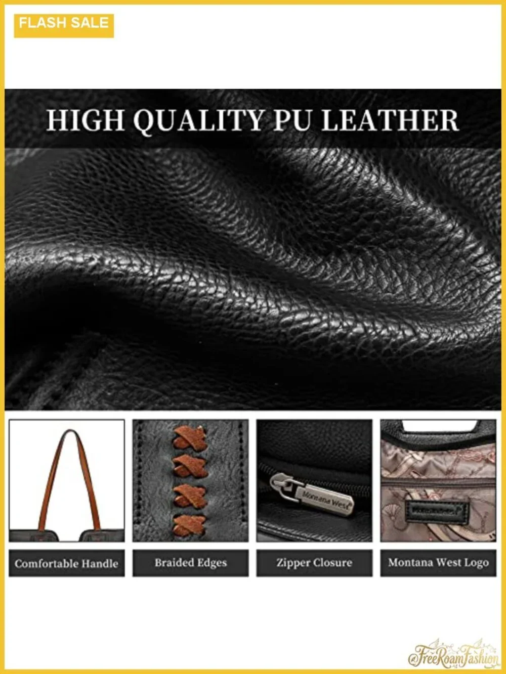 Vegan Leather Tote Bag for Women Top Handle Satchel Purse